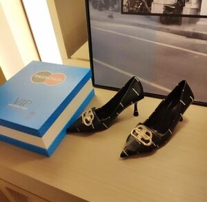 Balenciaga black high heels size 37